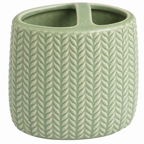 Dashi Ceramic Toothbrush Holder - Green - Toothbrush Holder toothbrush holder,bathroom cup,bathroom organizer