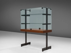 De Coene Showcase in Glass, Steel and Teak storage cabinet,organizer,furniture storage