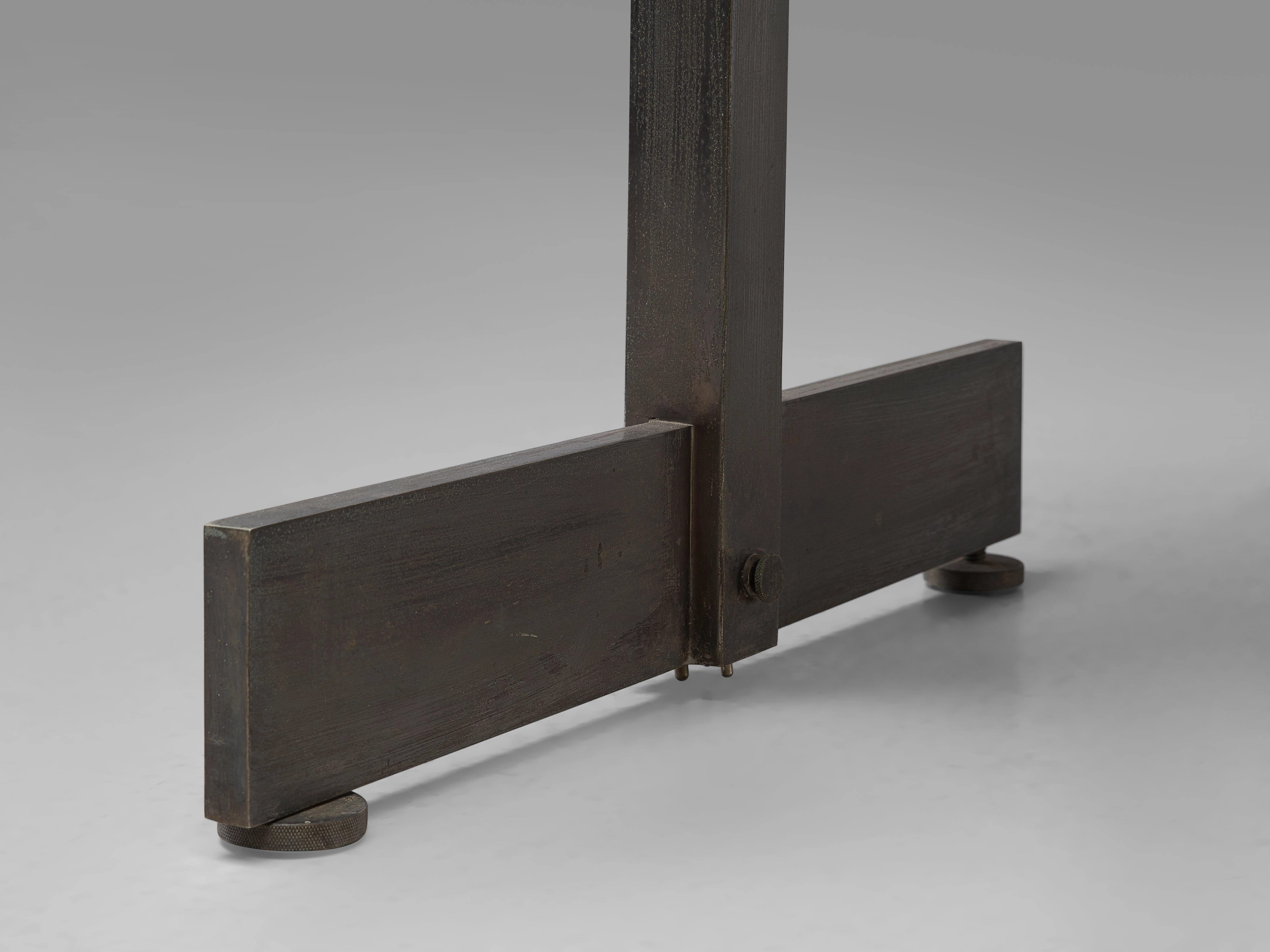 De Coene Showcase in Glass, Steel and Teak