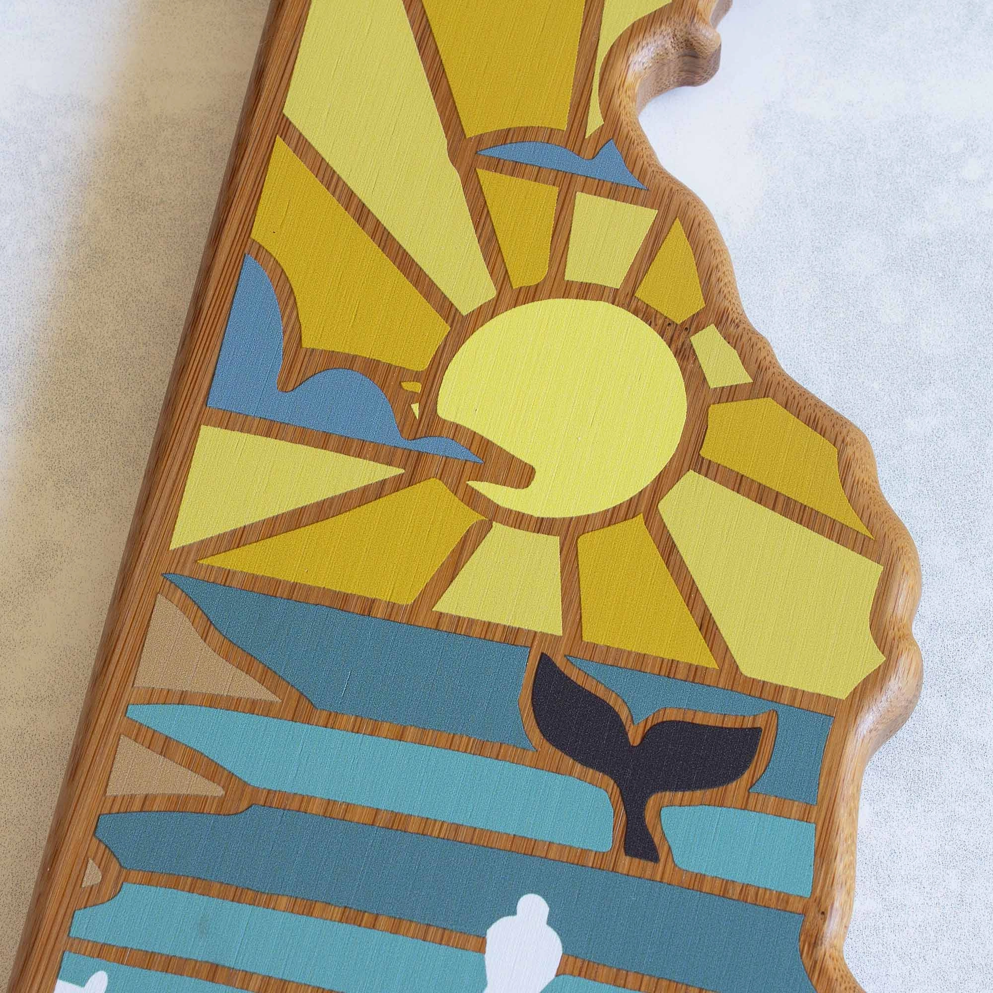 Delaware Cutting Board with Artwork by Summer Stokes