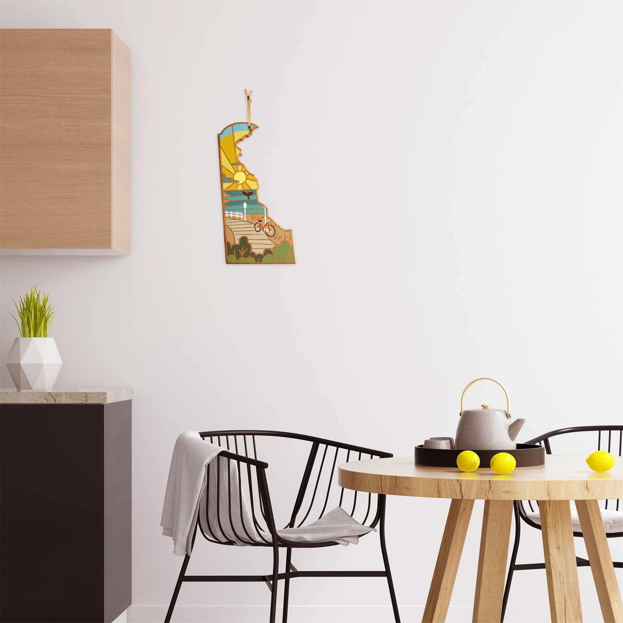 Delaware Cutting Board with Artwork by Summer Stokes
