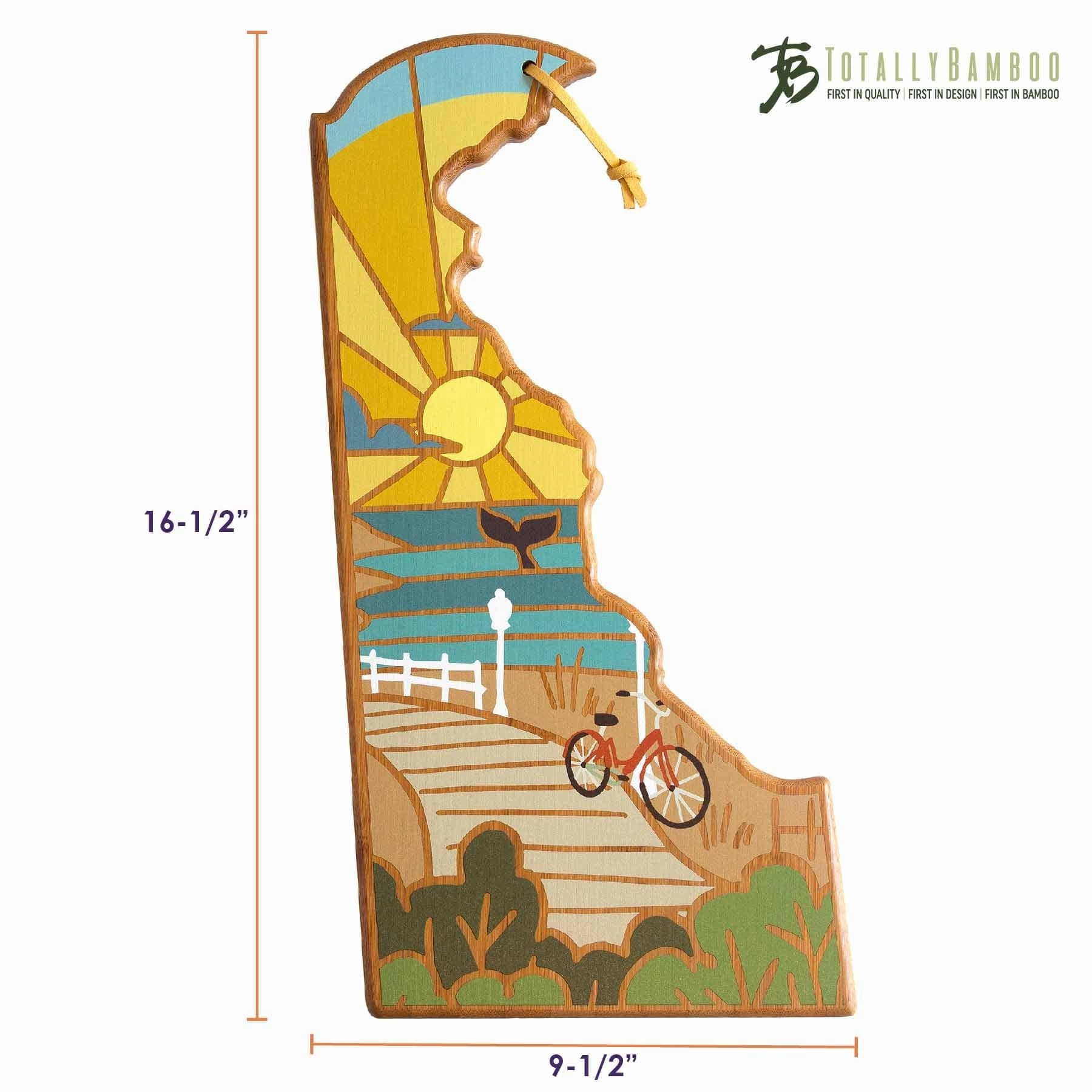 Delaware Cutting Board with Artwork by Summer Stokes