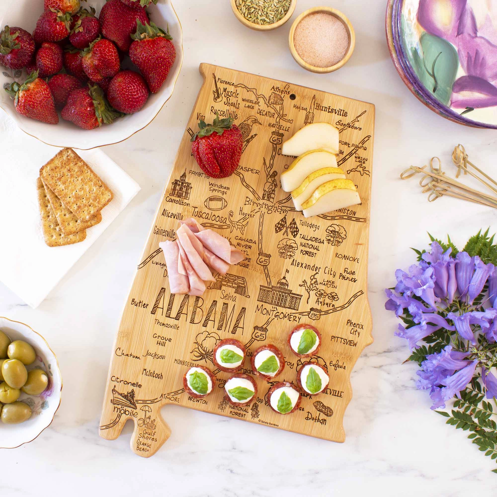 Destination Alabama Cutting Board, 10" x 15-3/4"