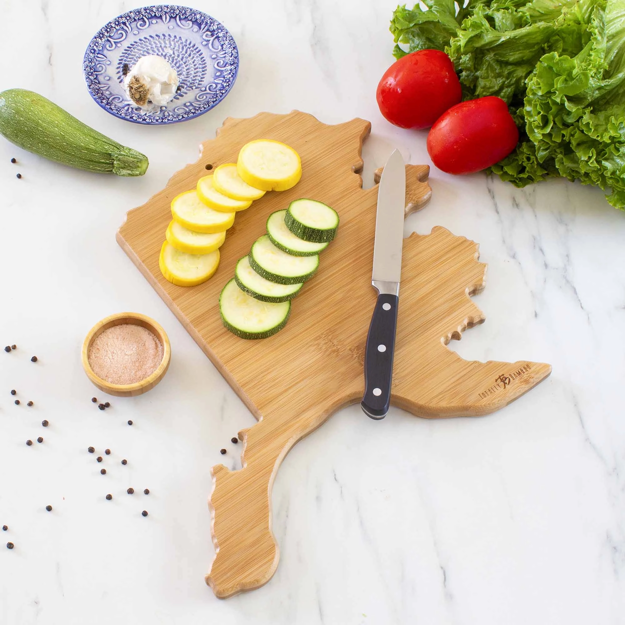 Destination Alaska Cutting Board, 13-3/8" x 13-1/2"