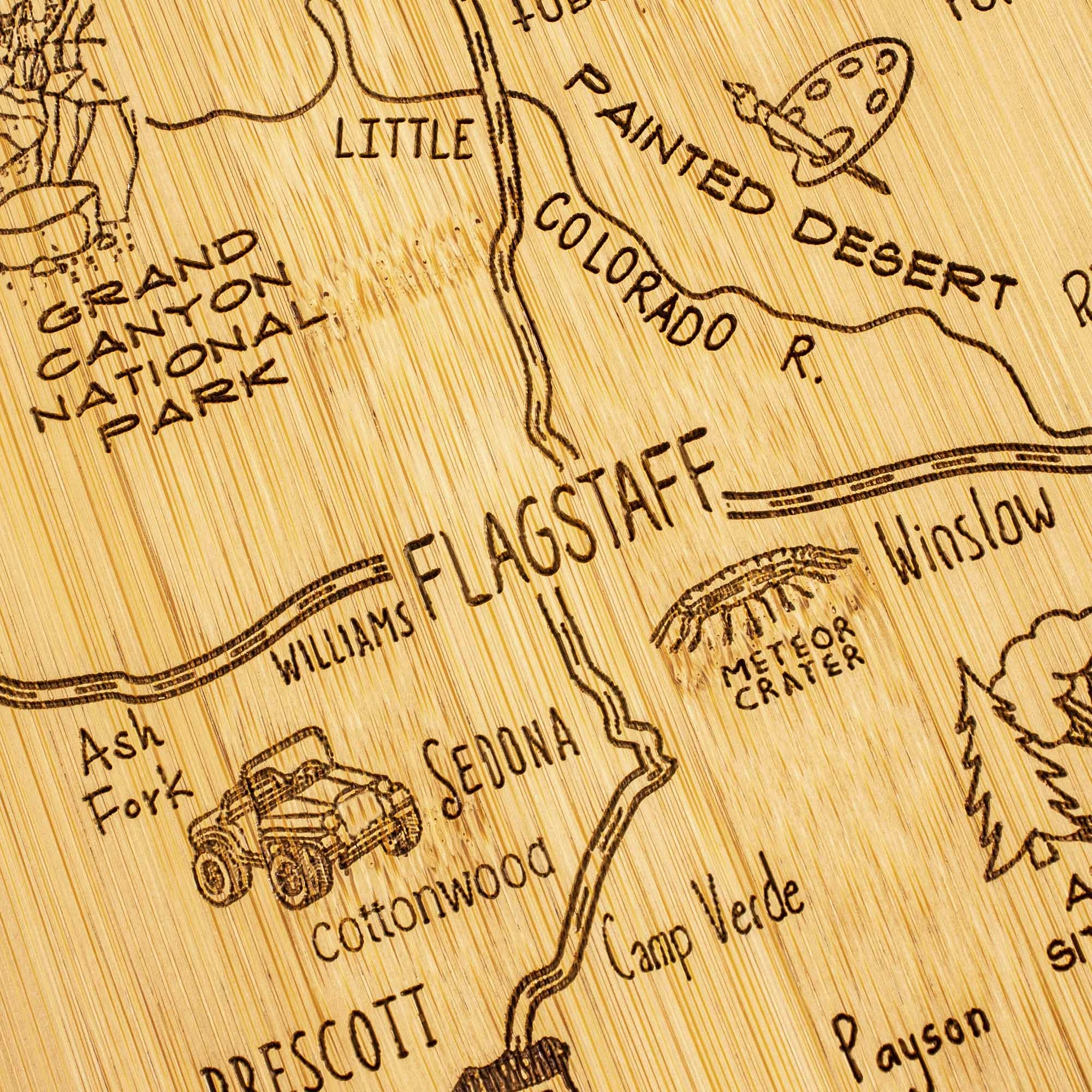 Destination Arizona Cutting Board, 13-1/2" x 11-3/4"