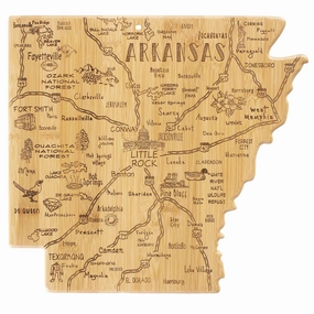 Destination Arkansas Cutting Board, 13" x 12" cutting board,chopping board,kitchen tools