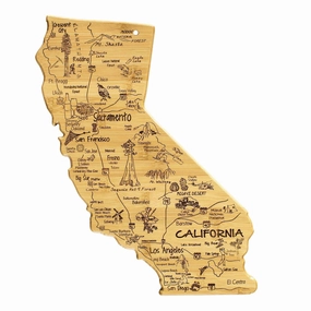 Destination California Cutting Board, 14-1/4" x 11" cutting board,chopping board,kitchen tools
