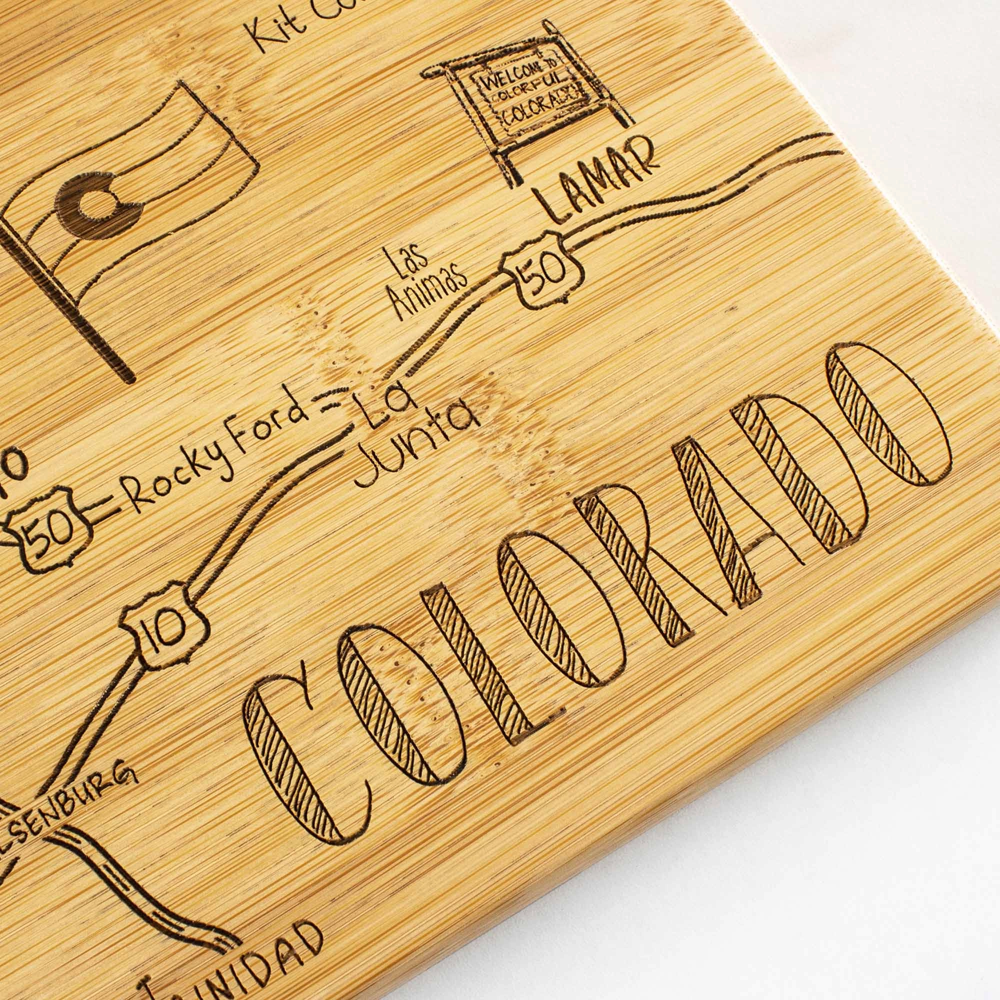 Destination Colorado Cutting Board, 14-1/2" x 10-3/4"