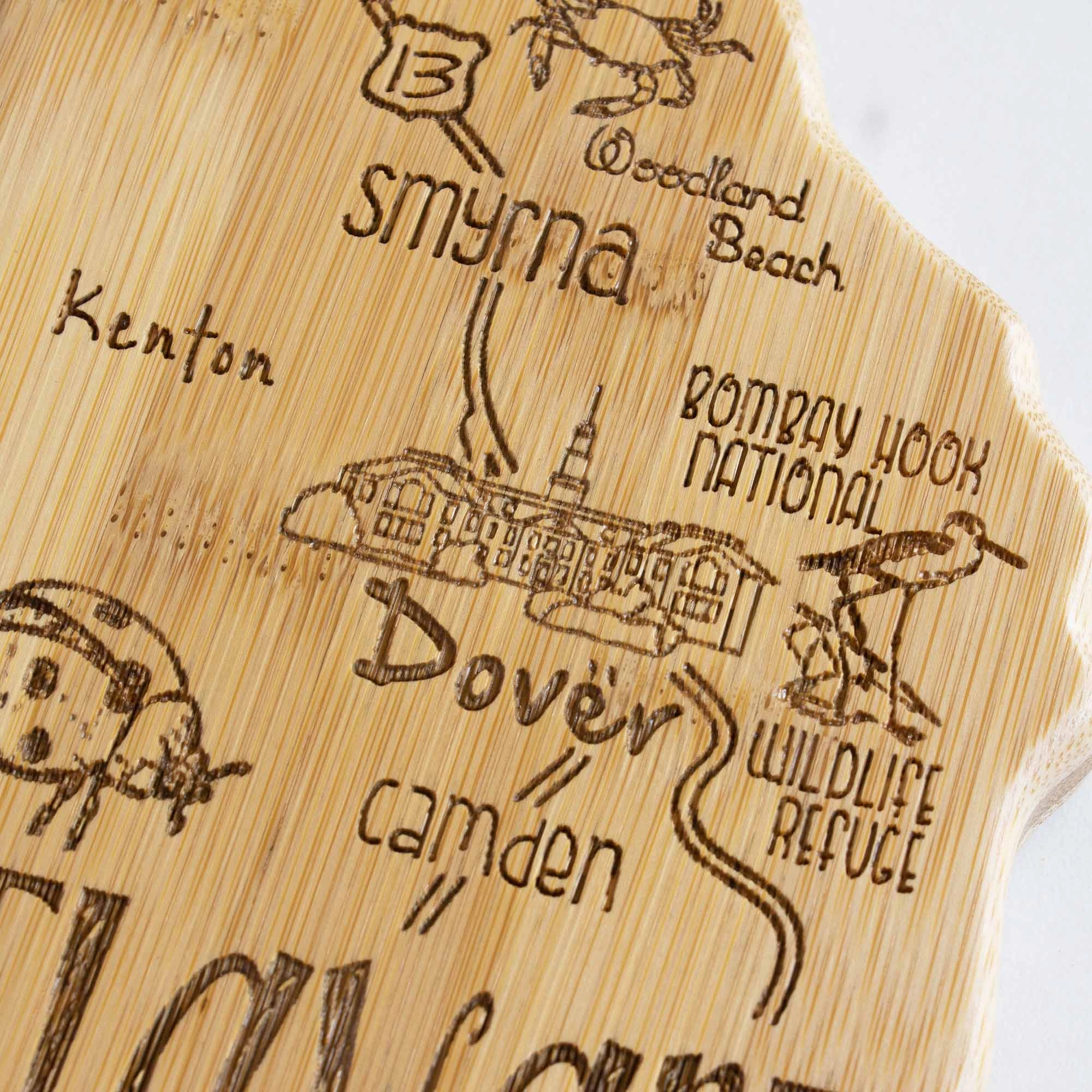 Destination Delaware Cutting Board, 16-1/2" x 9-1/2"