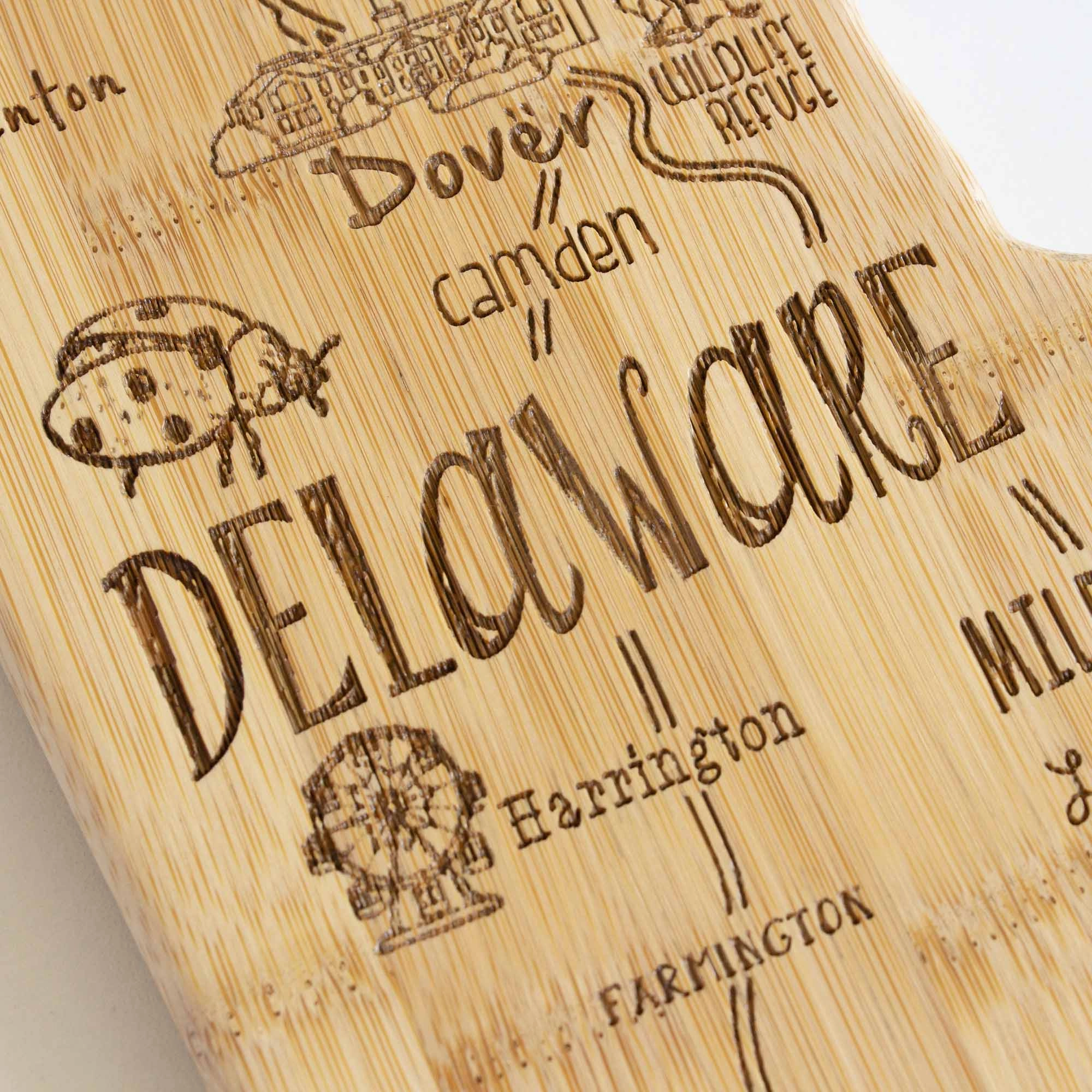 Destination Delaware Cutting Board, 16-1/2" x 9-1/2"