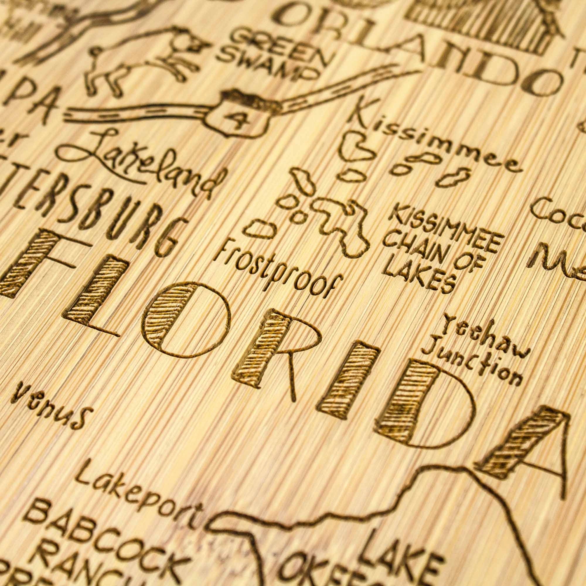 Destination Florida Cutting Board, 13-1/2" x 12-1/4"