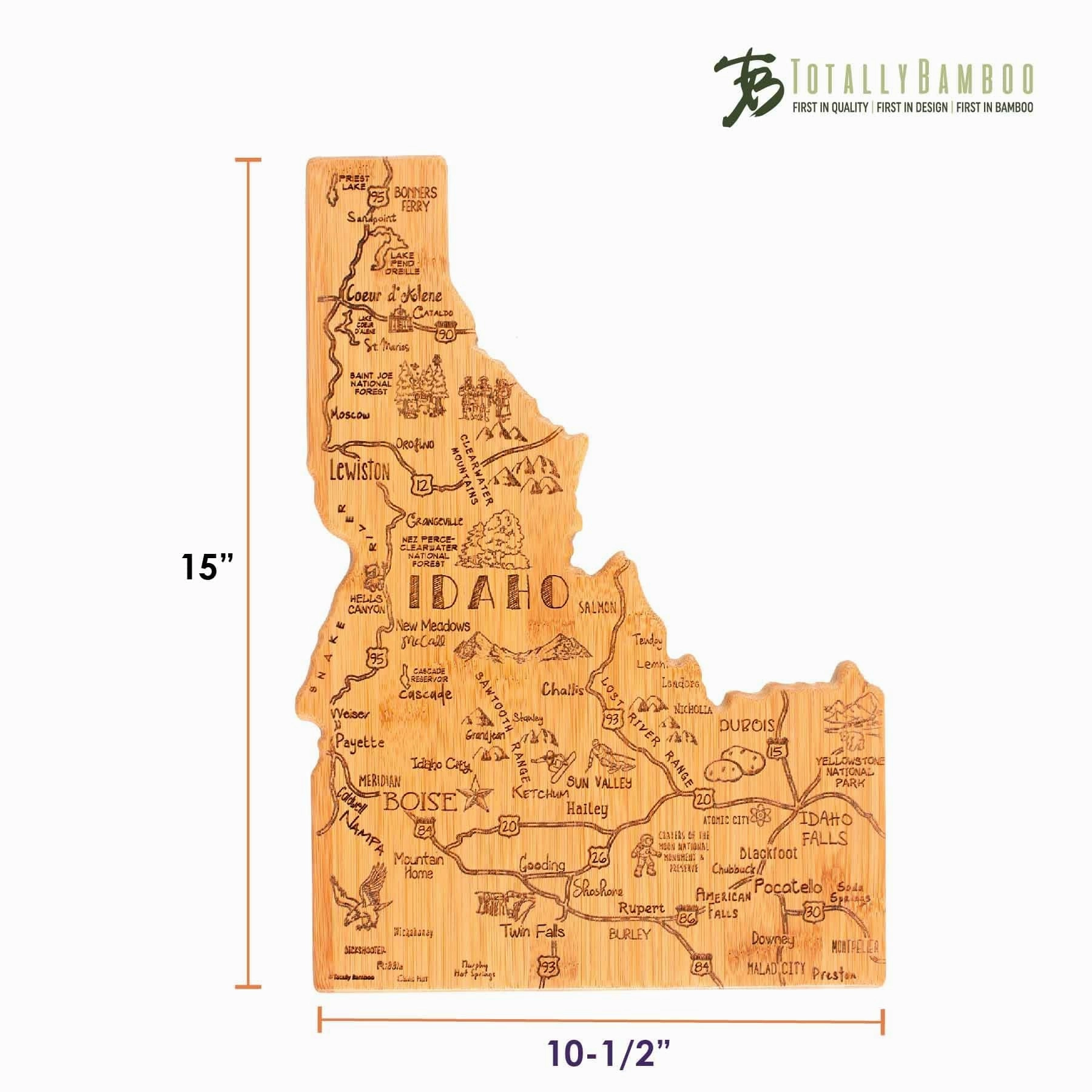 Destination Idaho Cutting Board, 15" x 10-1/2"