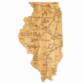 Destination Illinois Cutting Board, 16-1/2" x 9-1/4" cutting board,chopping board,kitchen tools