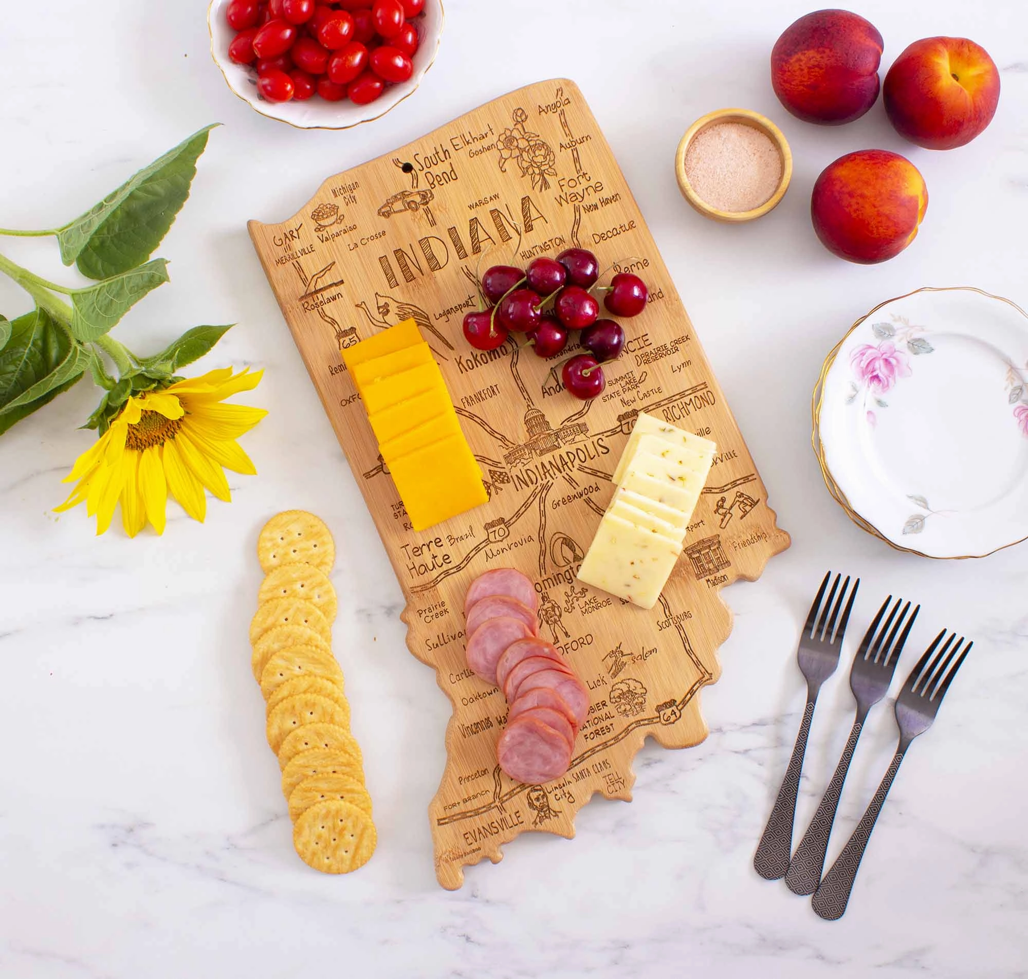 Destination Indiana Cutting Board, 15-3/4" x 10"