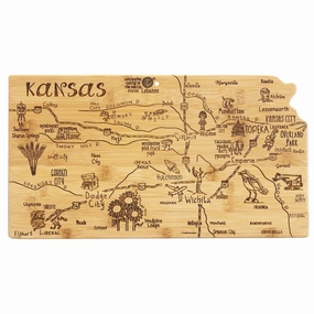 Destination Kansas Cutting Board, 16-3/4" x 9-1/4" cutting board,chopping board,kitchen tools