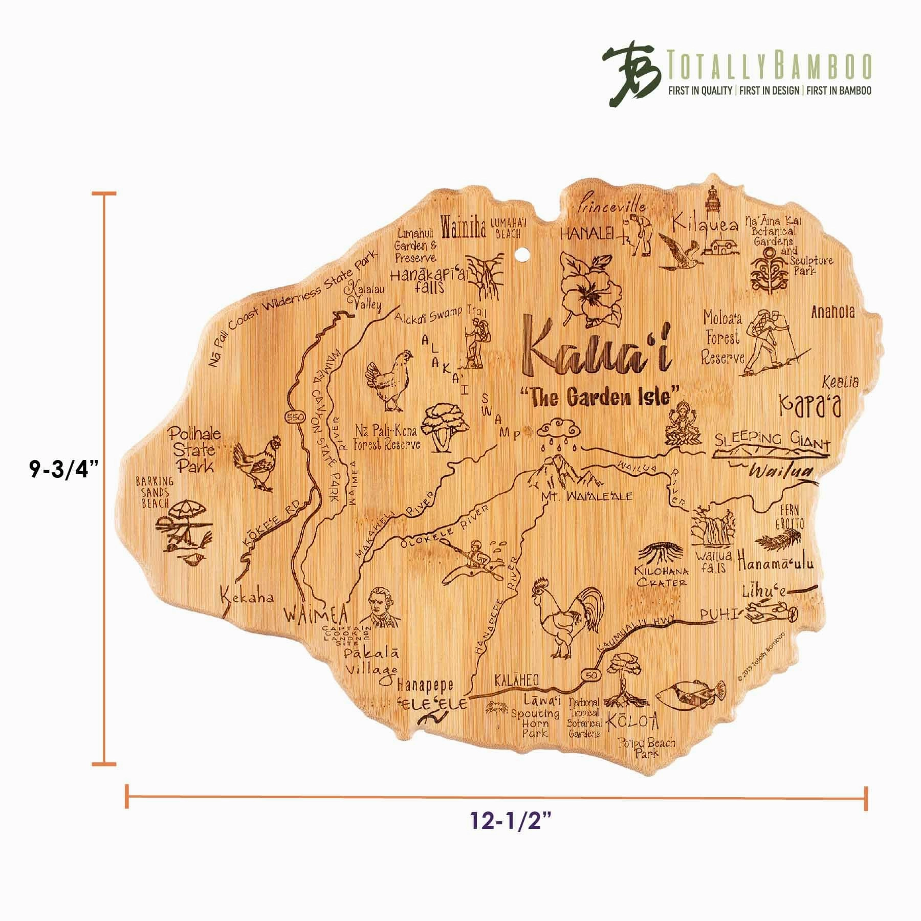 Destination Kauai Cutting Board, 9-3/4" x 12-1/2"