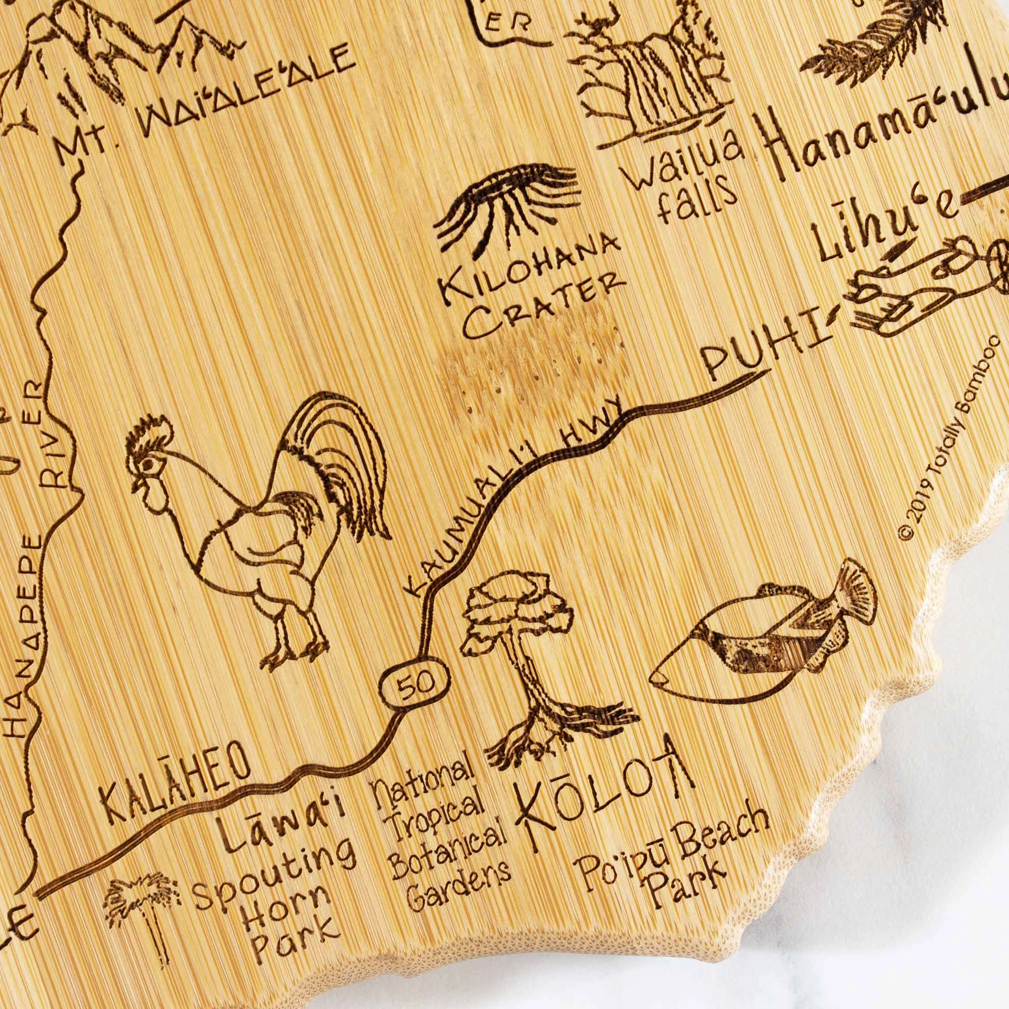 Destination Kauai Cutting Board, 9-3/4" x 12-1/2"