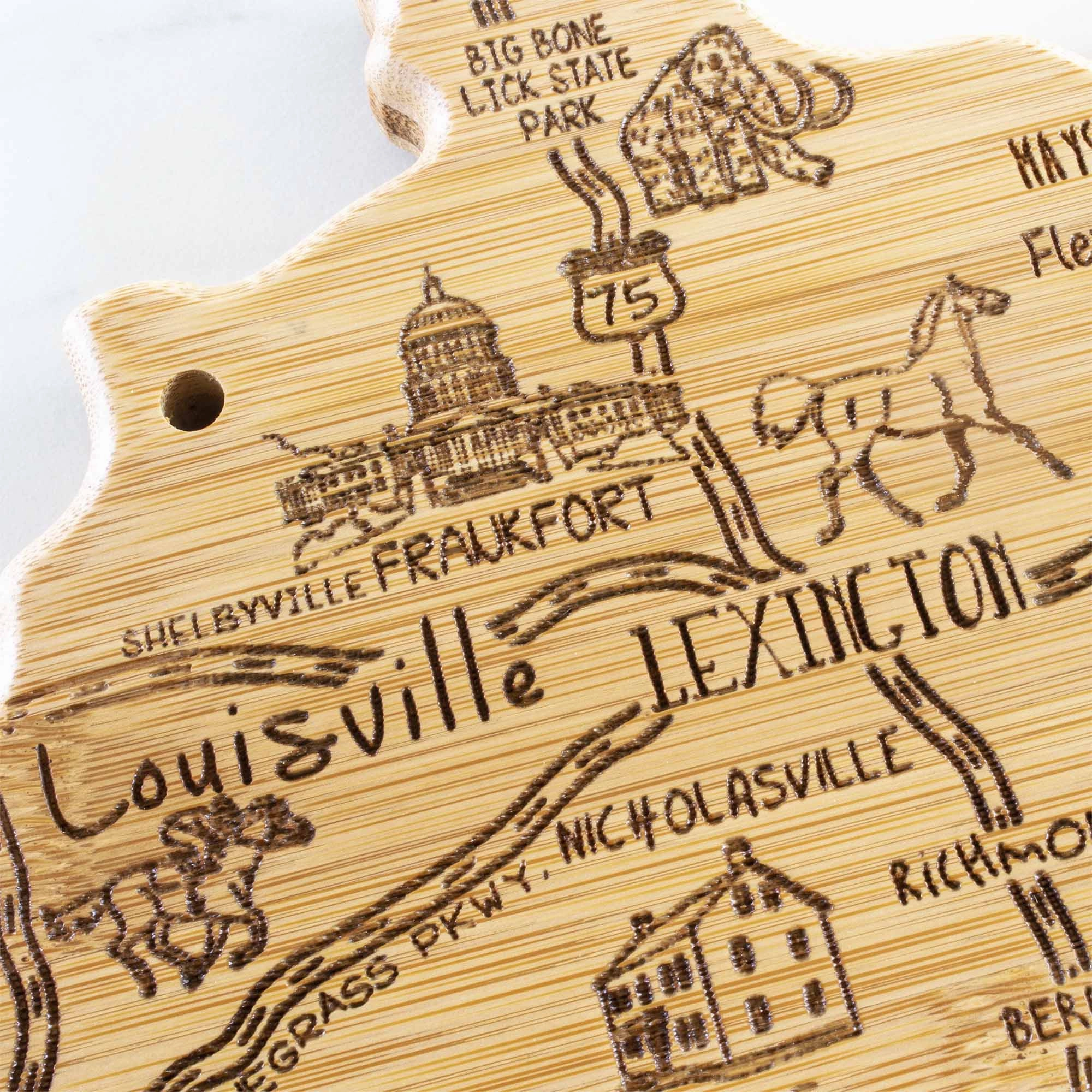 Destination Kentucky Cutting Board, 18" x 8-1/2"