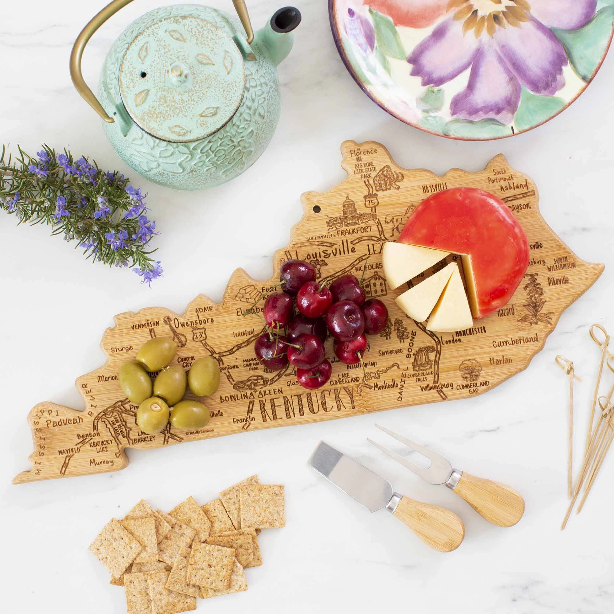 Destination Kentucky Cutting Board, 18" x 8-1/2"