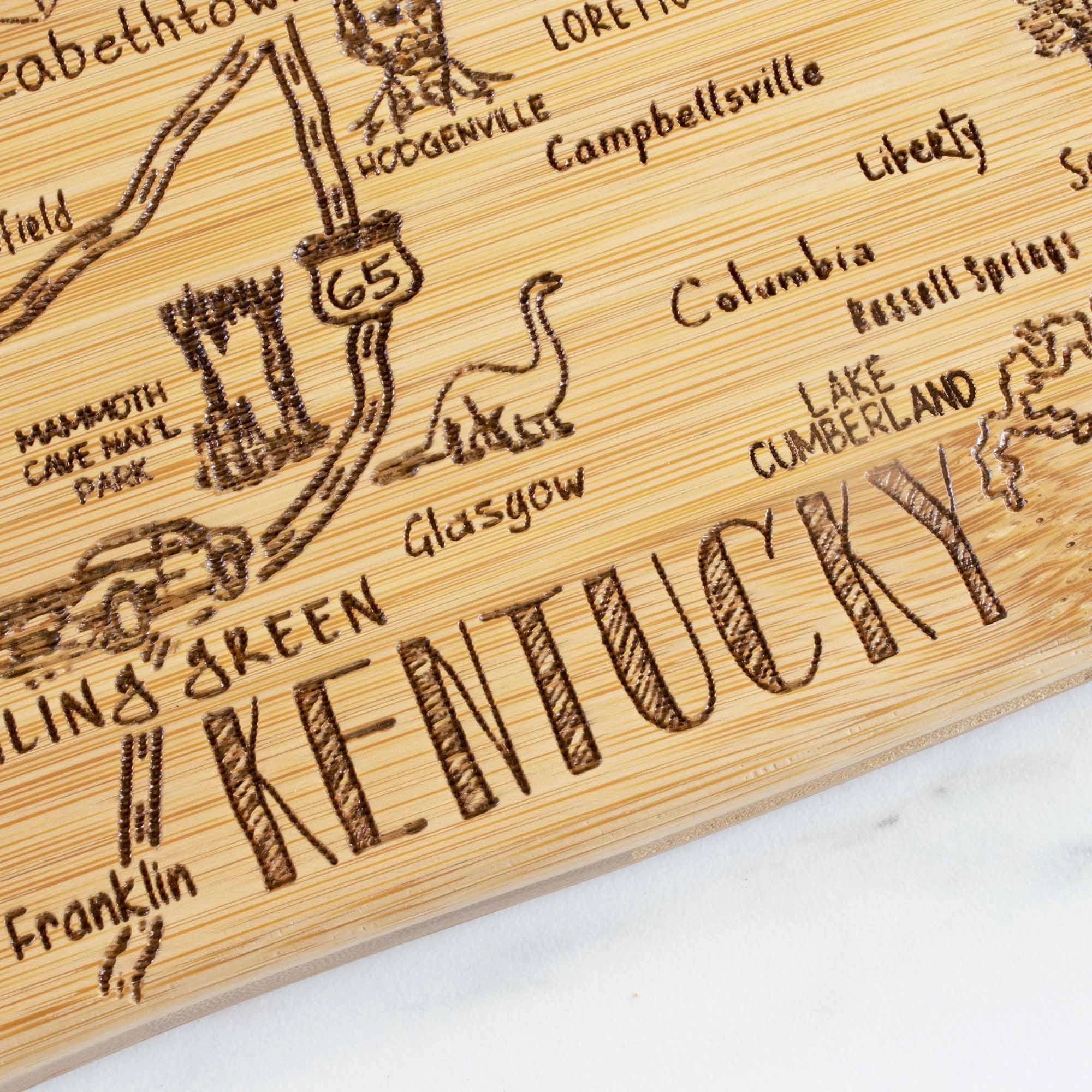 Destination Kentucky Cutting Board, 18" x 8-1/2"