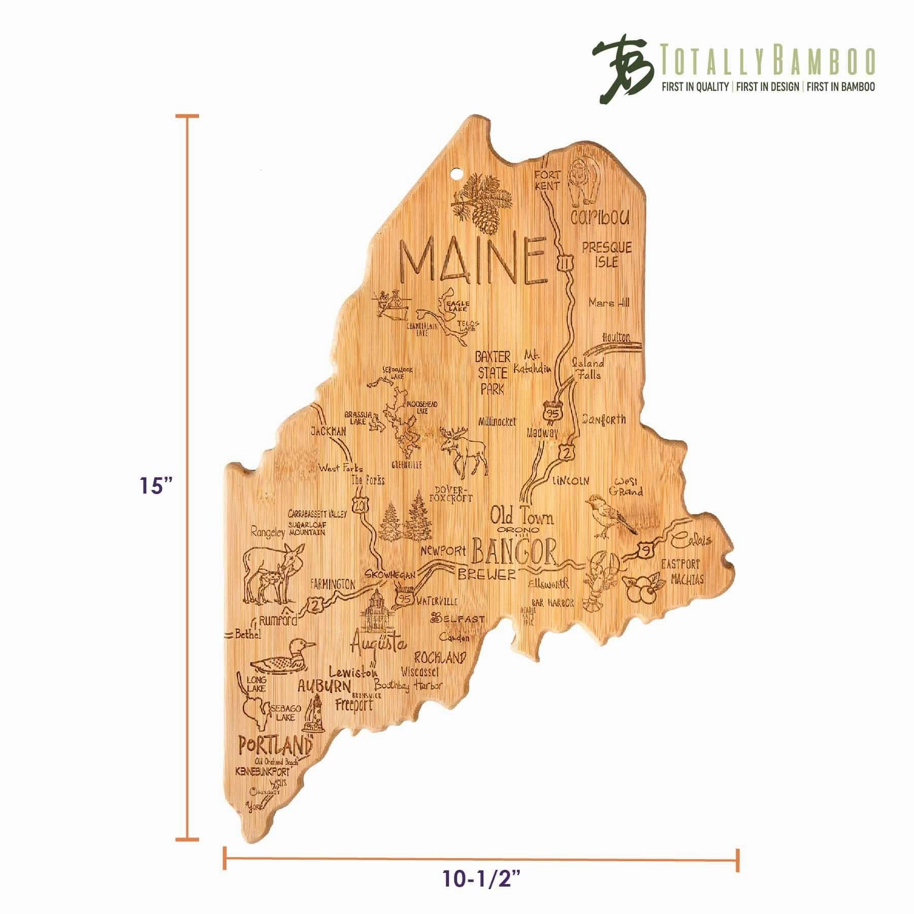 Destination Maine Cutting Board, 15" x 10-1/2"