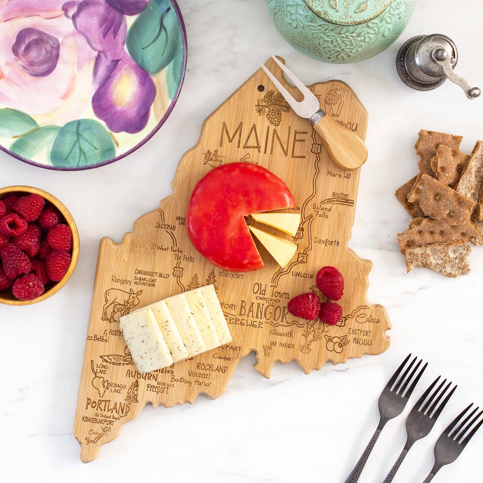 Destination Maine Cutting Board, 15" x 10-1/2"