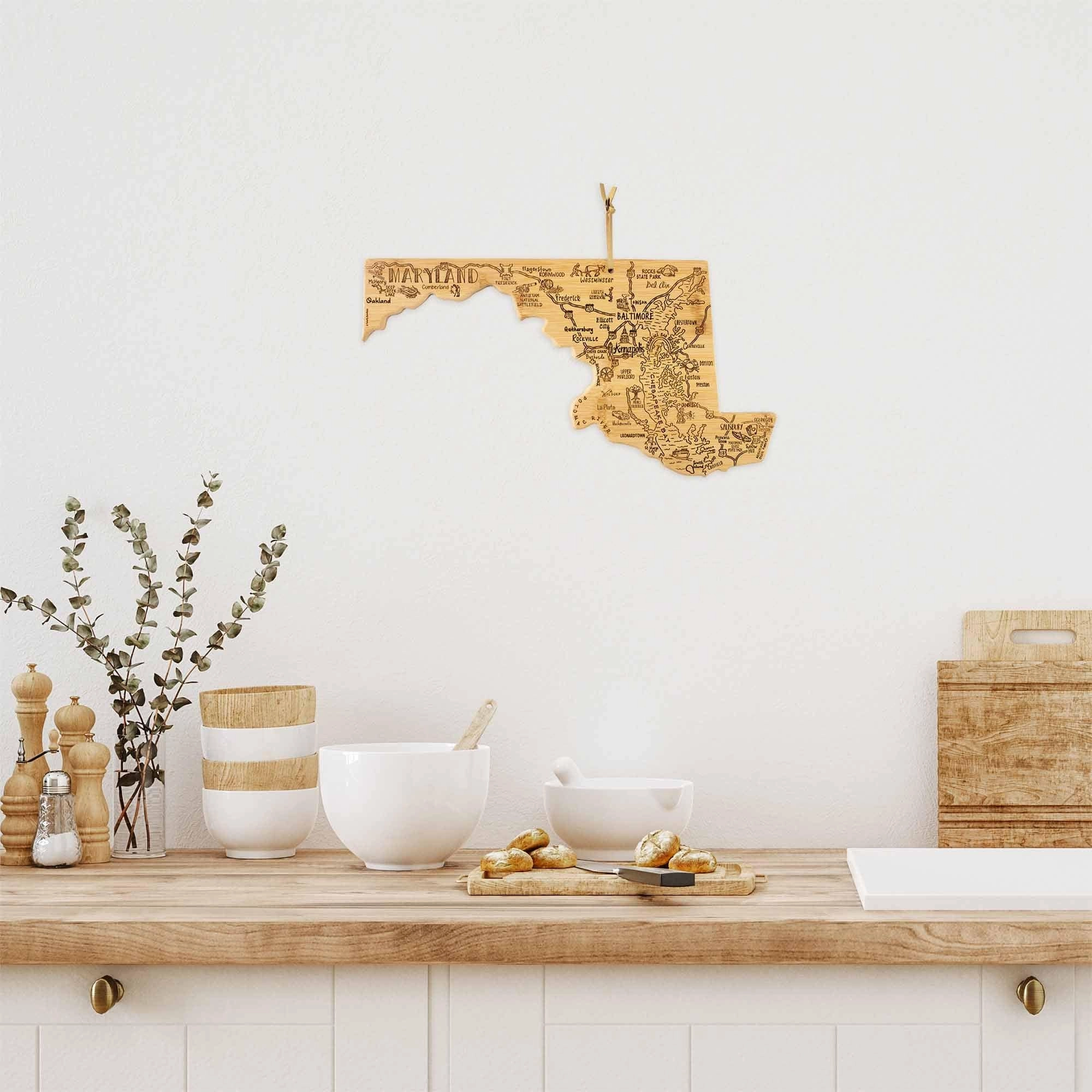 Destination Maryland Cutting Board, 18" x 9-5/8"