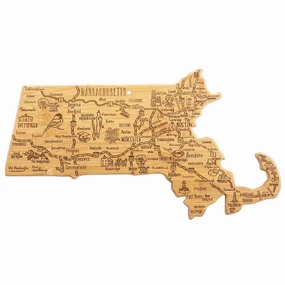 Destination Massachusetts Cutting Board, 16-3/4" x 9-1/4" cutting board,chopping board,kitchen tools