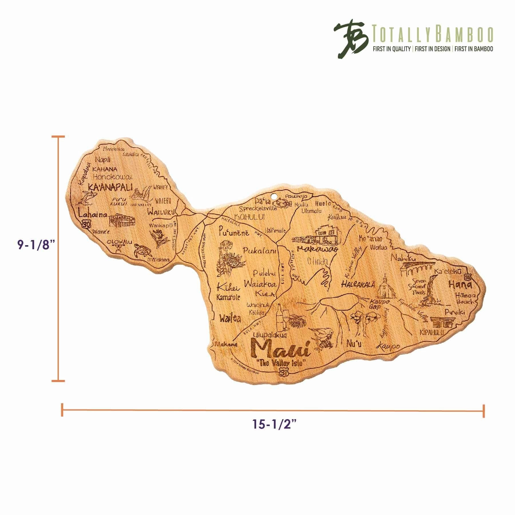 Destination Maui Cutting Board, 15-1/2" x 9-1/8"