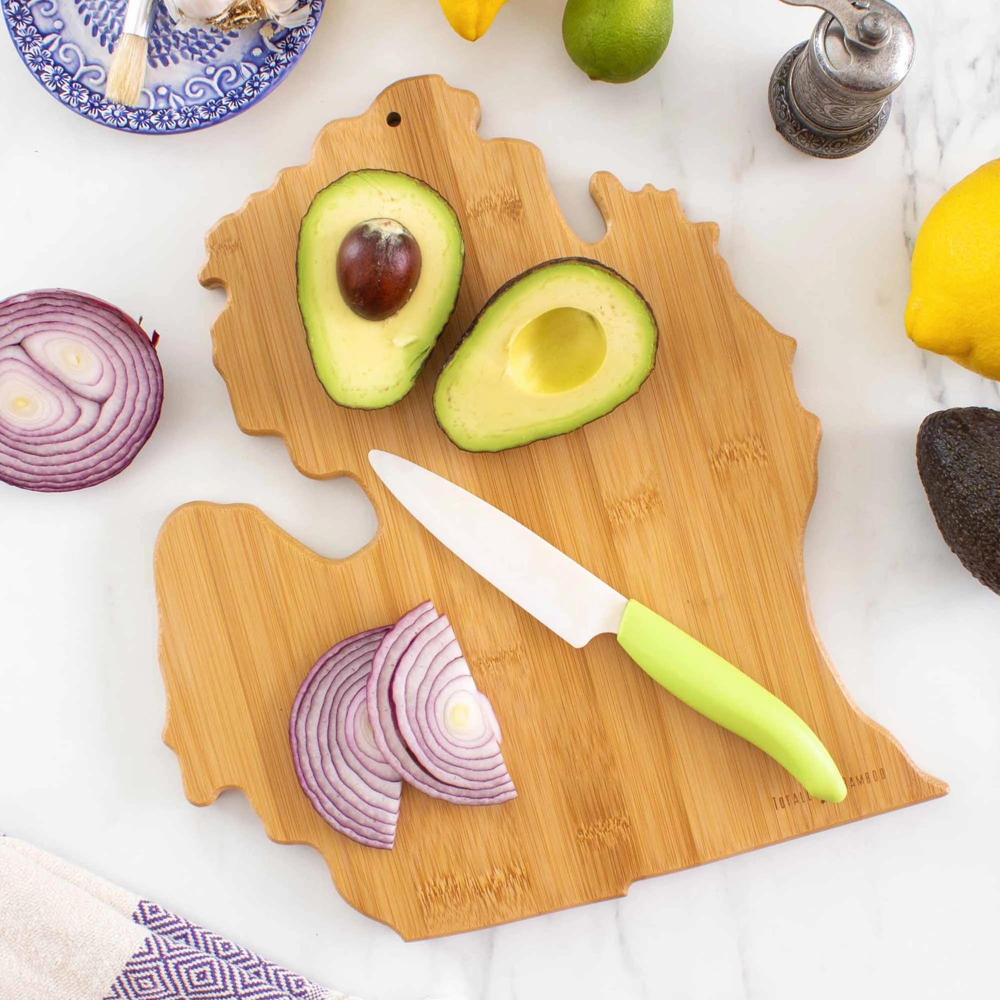 Destination Michigan Mitten Cutting Board, 13-1/4" x 11-3/4"