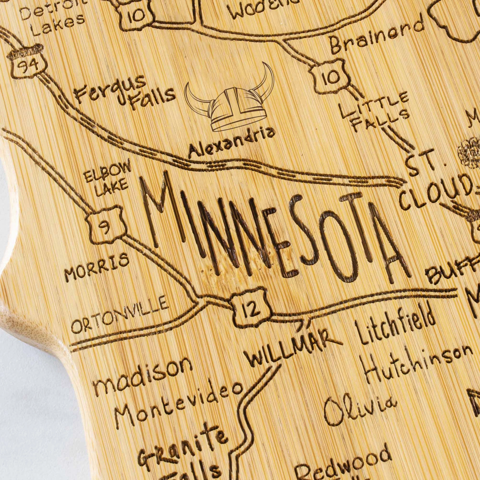 Destination Minnesota Cutting Board, 13-1/4" x 11-3/4"