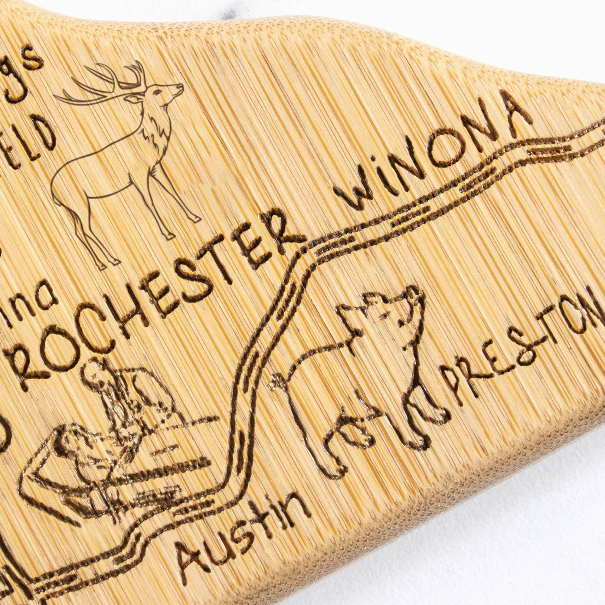 Destination Minnesota Cutting Board, 13-1/4" x 11-3/4"