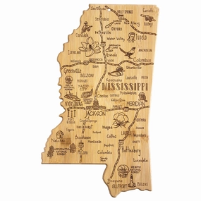 Destination Mississippi Cutting Board, 16-1/2" x 9-3/4" cutting board,chopping board,kitchen tools