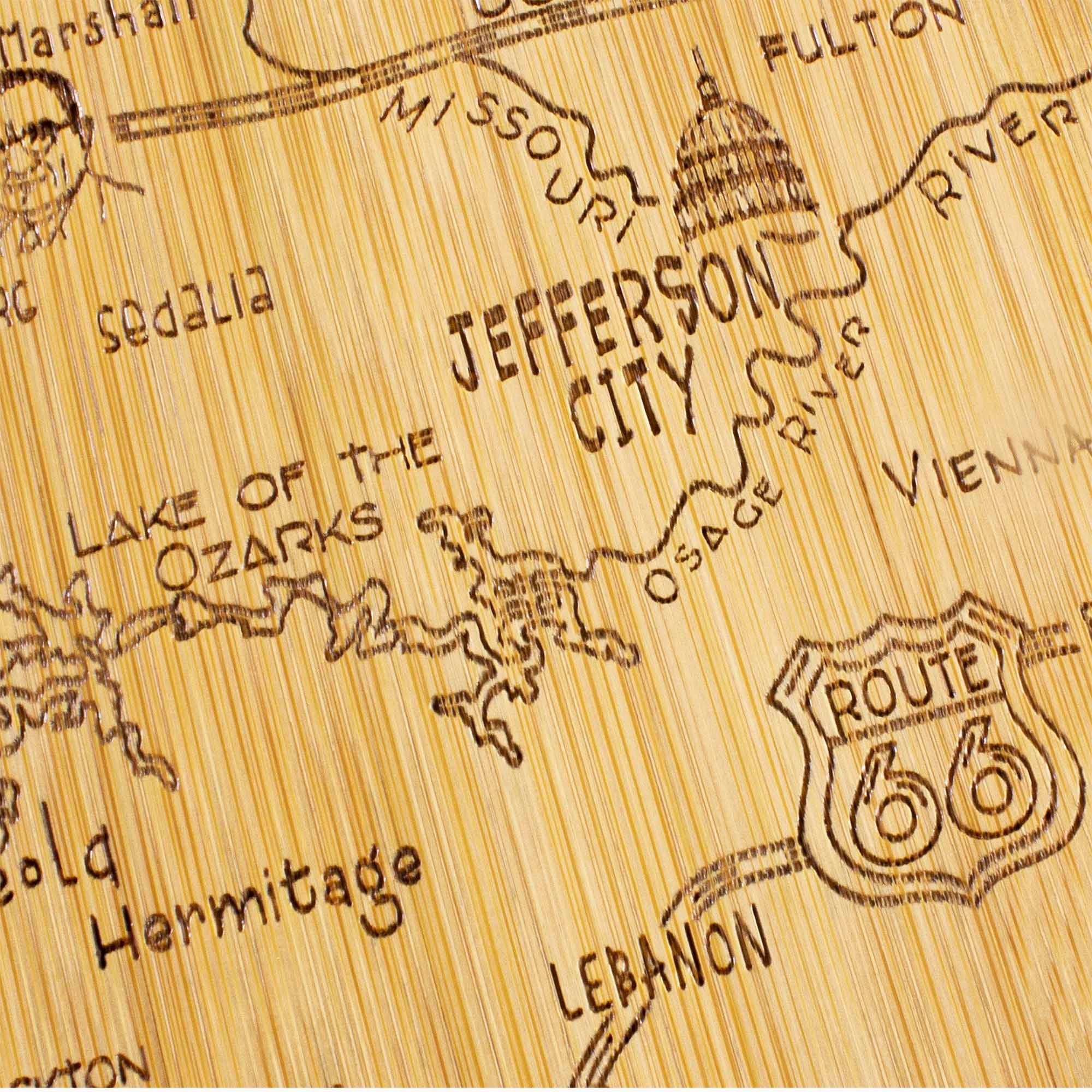 Destination Missouri Cutting Board, 11-3/4" x 13-1/2"