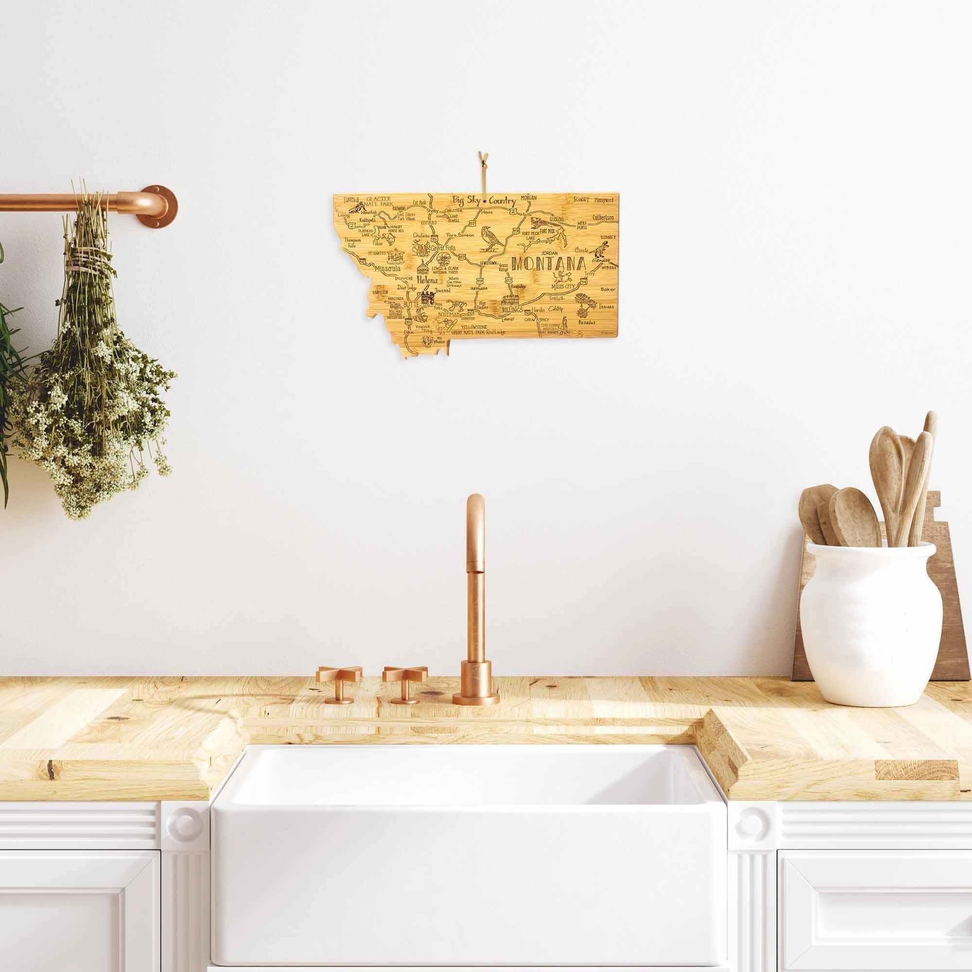 Destination Montana Cutting Board, 16" x 9-1/2"