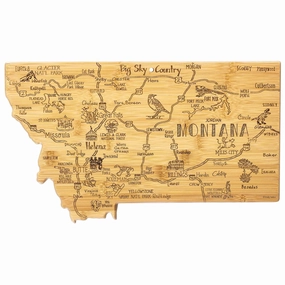 Destination Montana Cutting Board, 16" x 9-1/2" cutting board,chopping board,kitchen tools