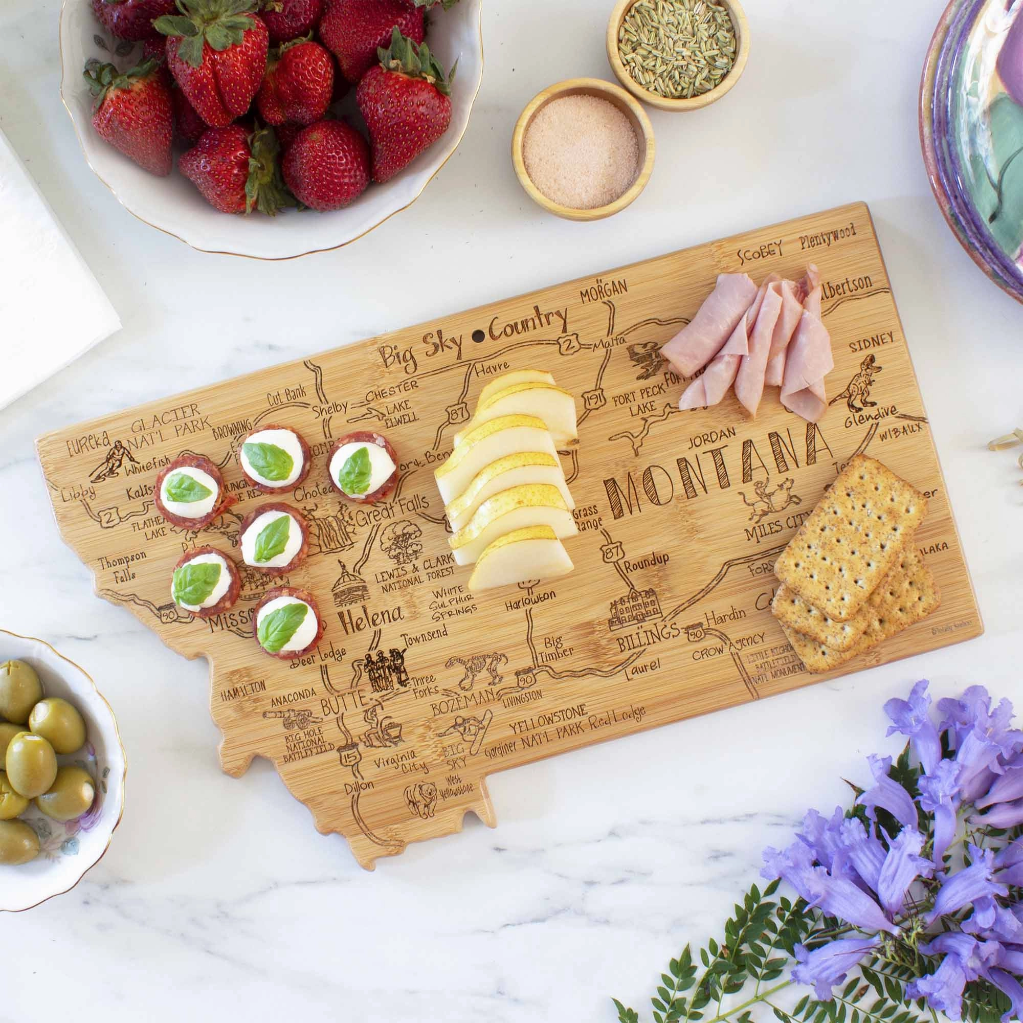 Destination Montana Cutting Board, 16" x 9-1/2"
