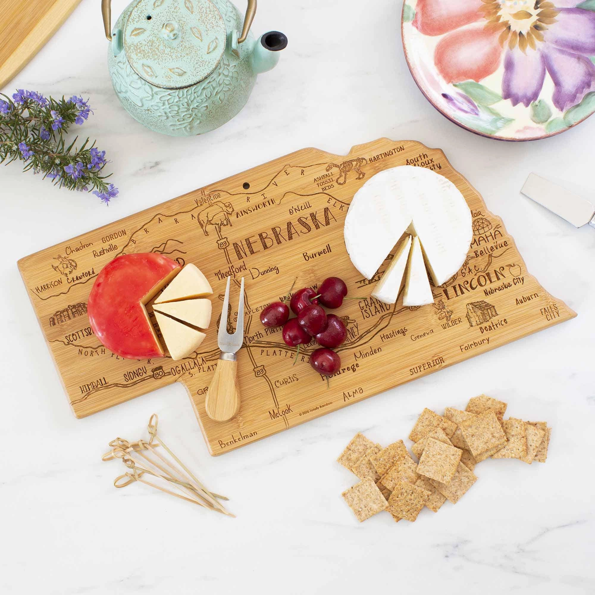 Destination Nebraska Cutting Board, 17-3/4" x 9"