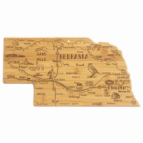 Destination Nebraska Cutting Board, 17-3/4" x 9" cutting board,chopping board,kitchen tools