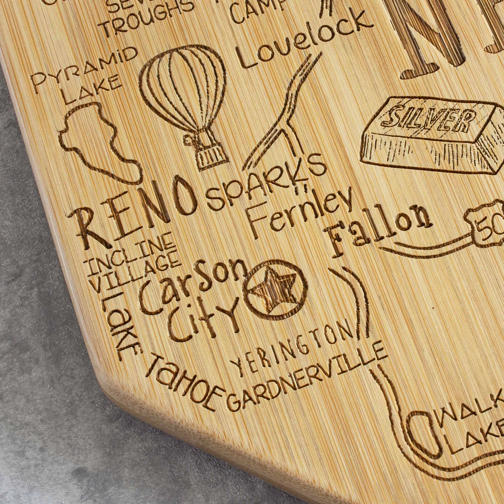 Destination Nevada Cutting Board, 10" x 15-1/2"