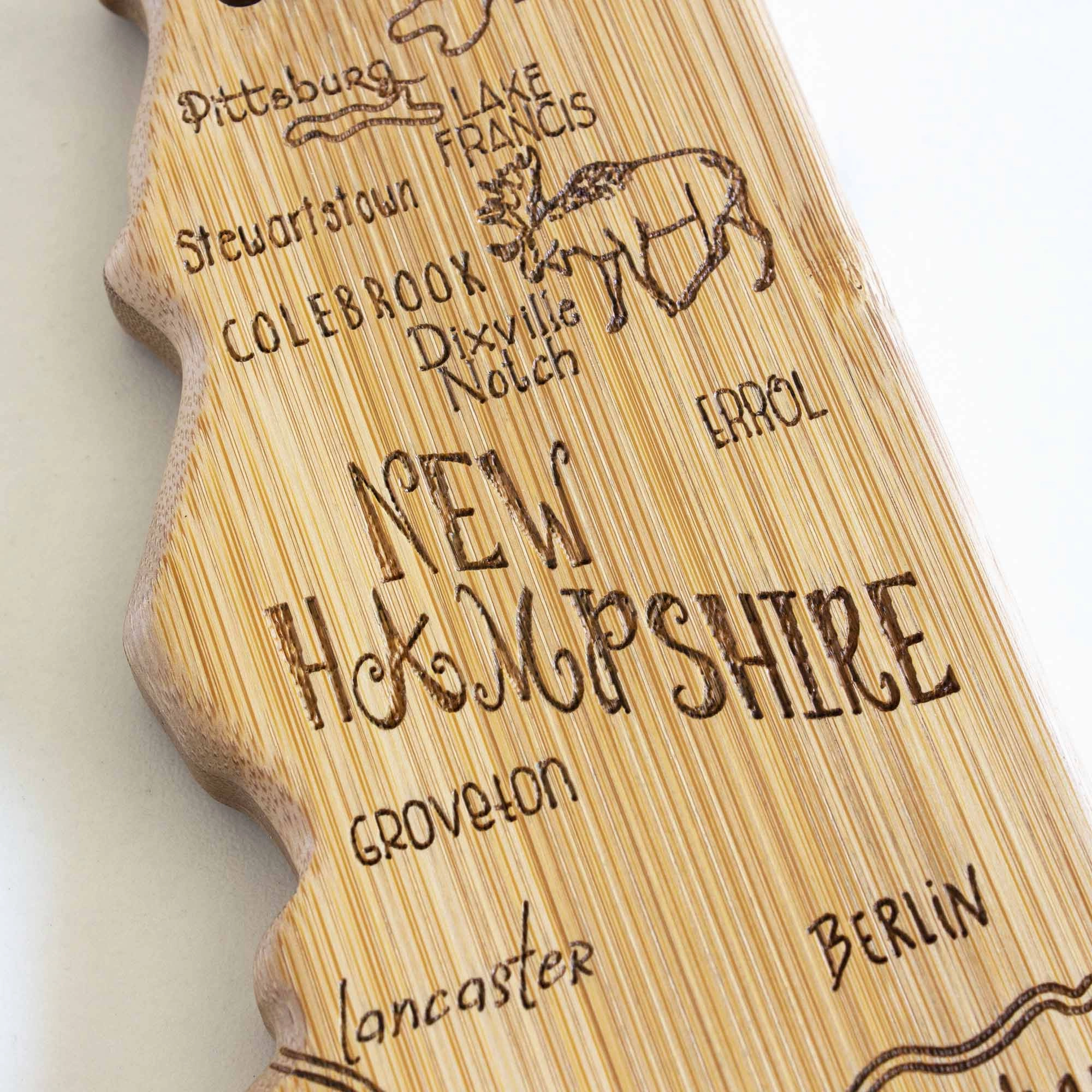 Destination New Hampshire Cutting Board, 9" x 17"