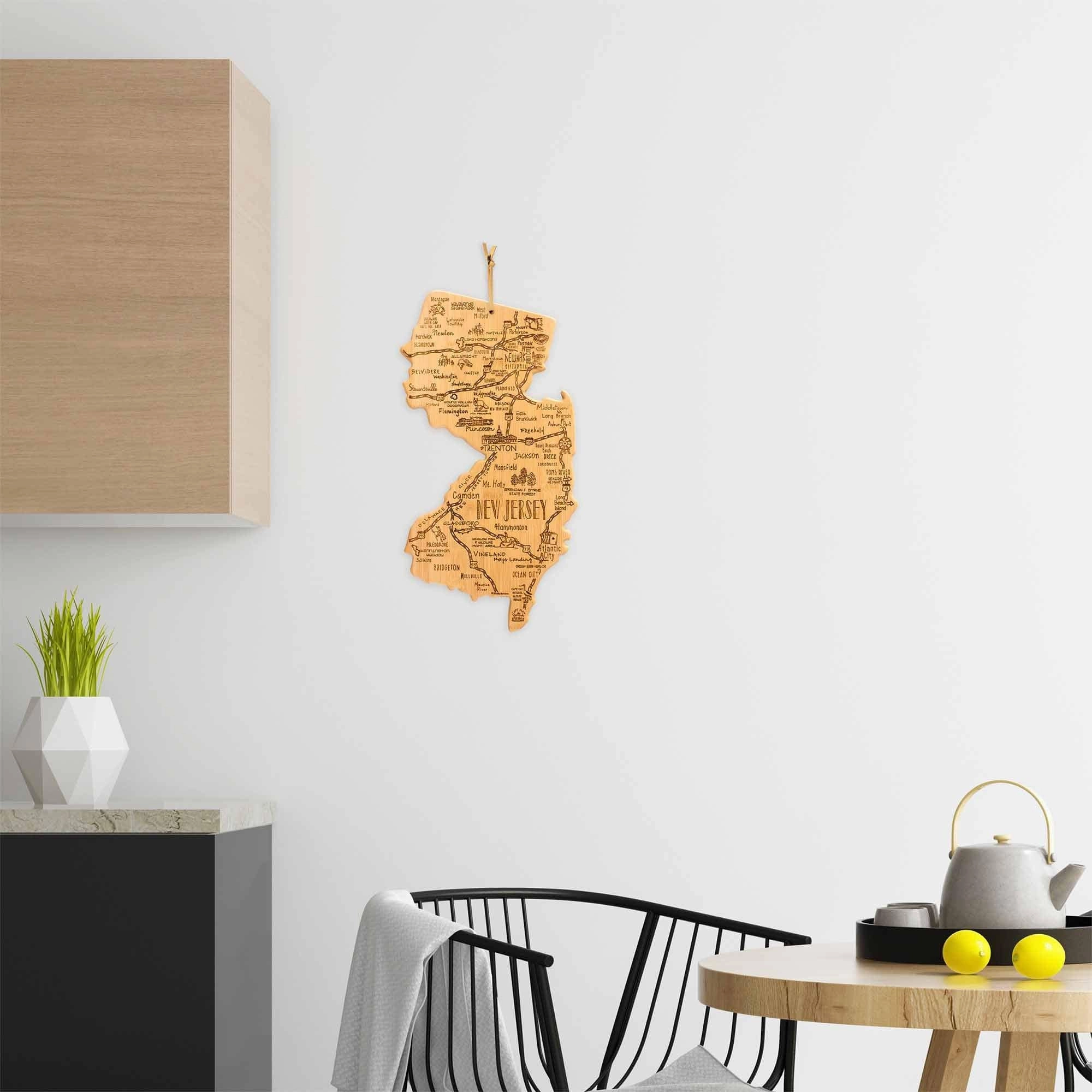 Destination New Jersey Cutting Board, 8-5/8" x 16-5/8"