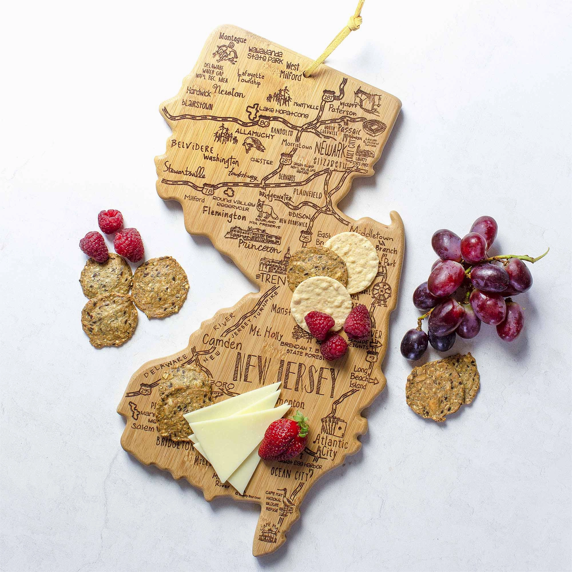 Destination New Jersey Cutting Board, 8-5/8" x 16-5/8"