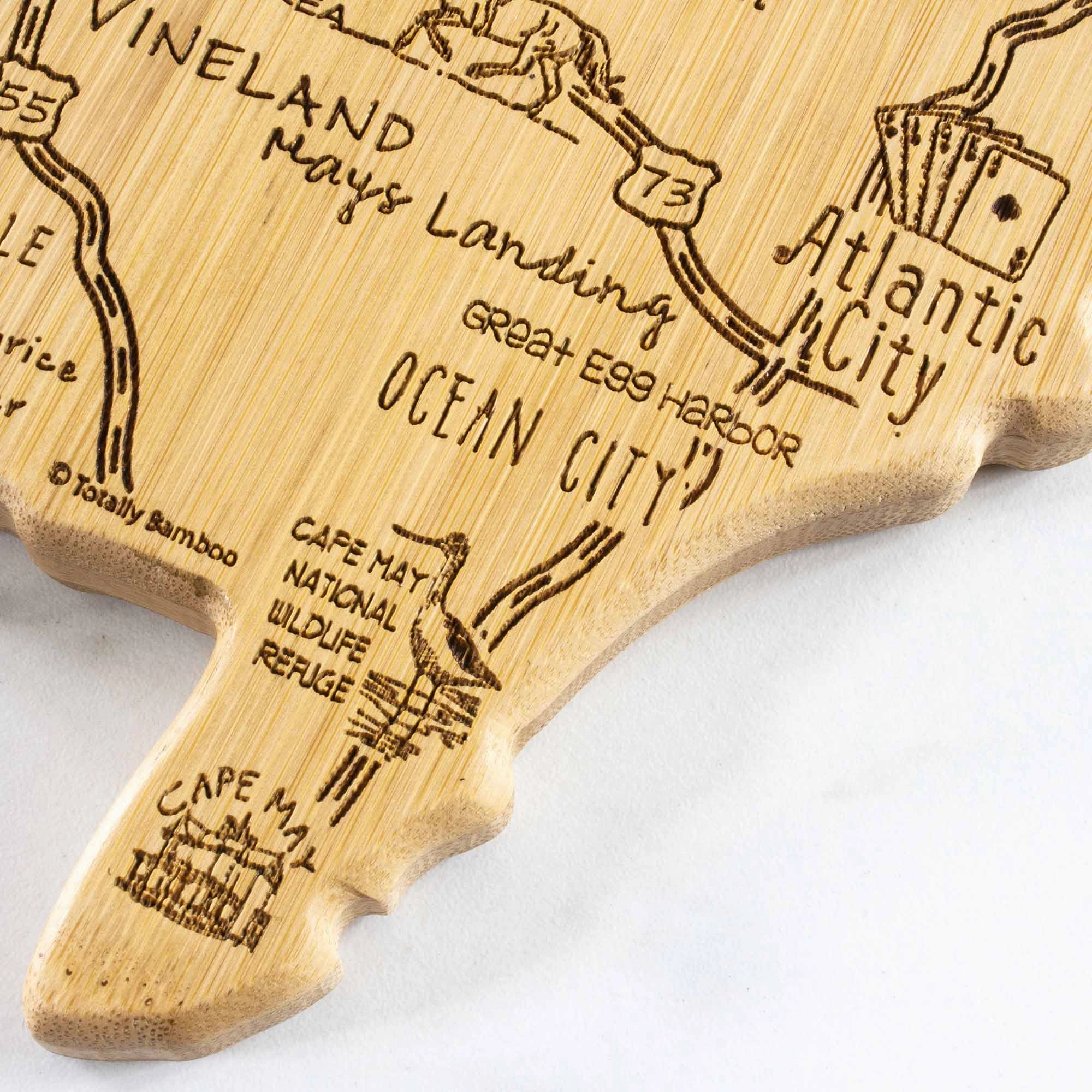 Destination New Jersey Cutting Board, 8-5/8" x 16-5/8"