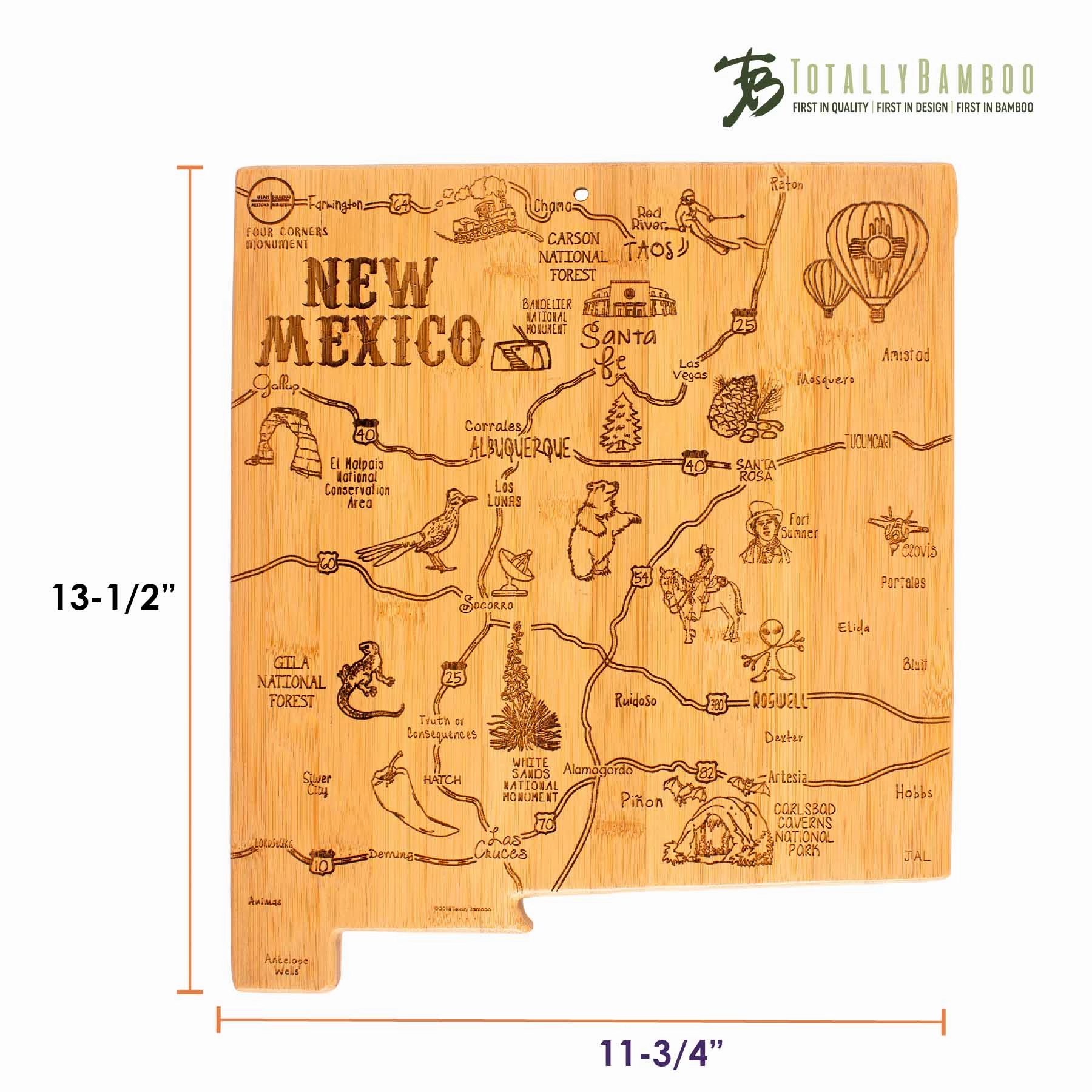 Destination New Mexico Cutting Board, 11-3/4" x 13-1/2"