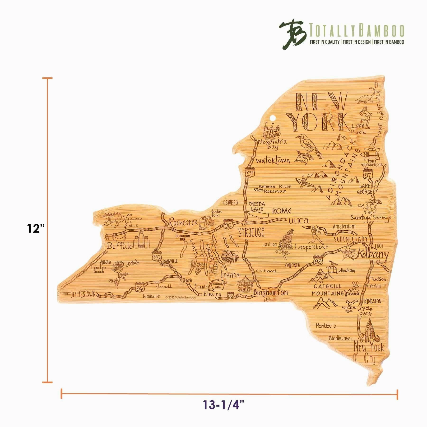 Destination New York Cutting Board, 13-1/4" x 12"