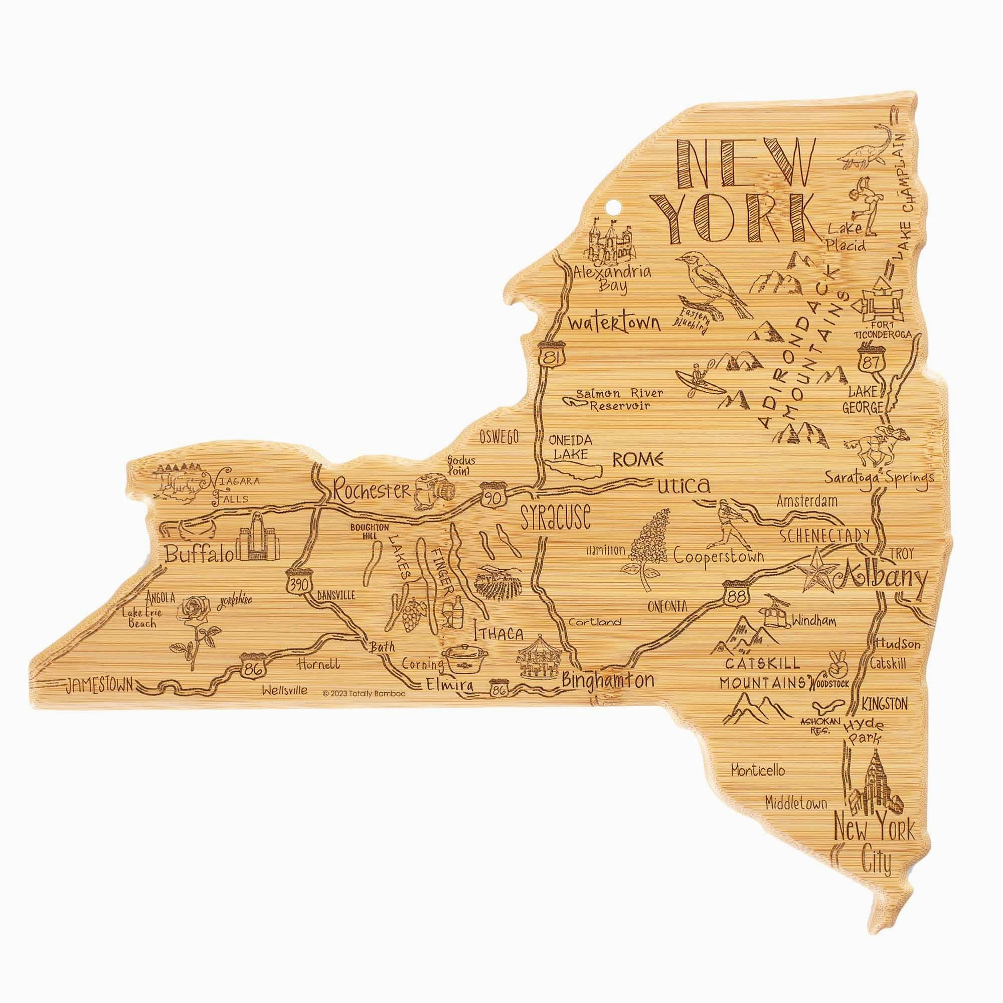 Destination New York Cutting Board, 13-1/4" x 12" cutting board,chopping board,kitchen tools