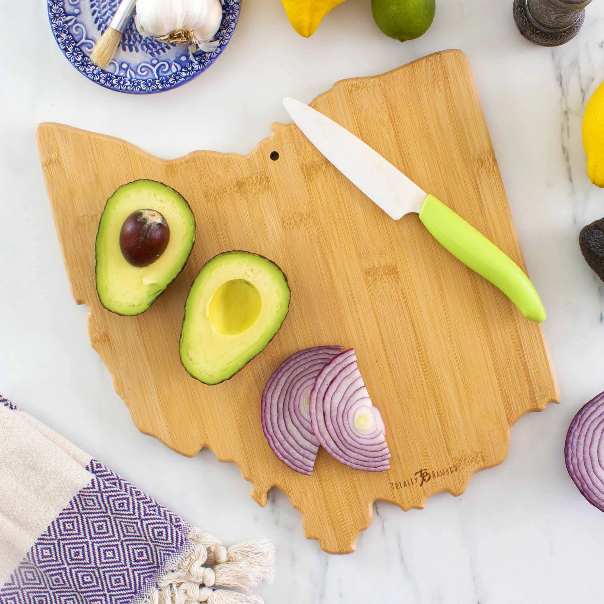 Destination Ohio Cutting Board, 12" x 13-1/2"