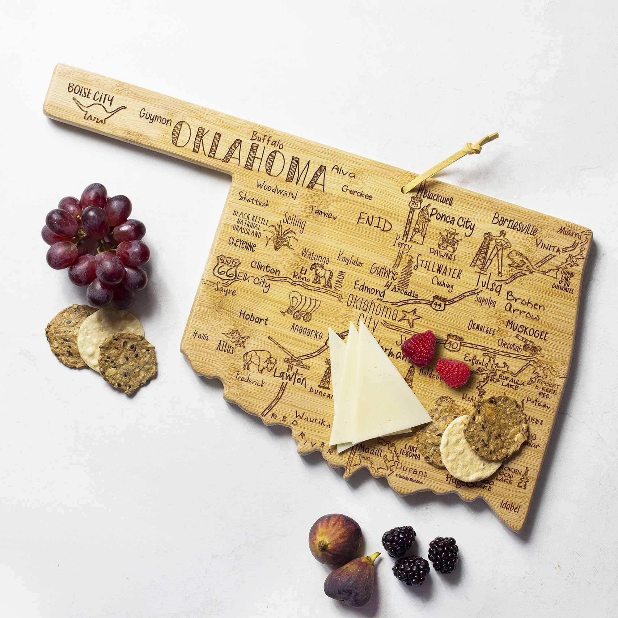Destination Oklahoma Cutting Board, 16-3/4" x 9"