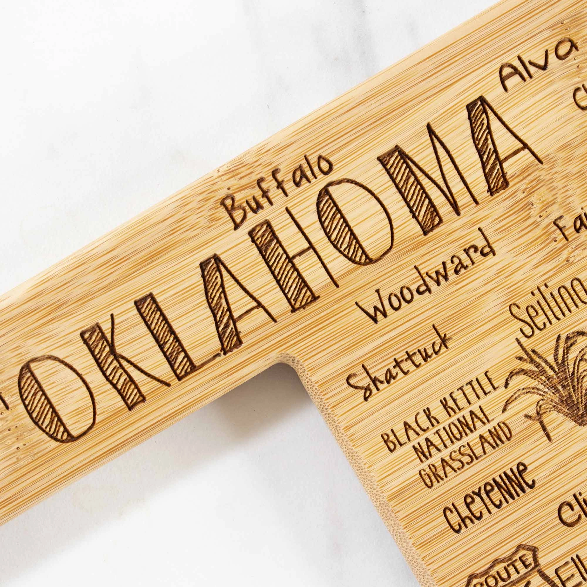 Destination Oklahoma Cutting Board, 16-3/4" x 9"